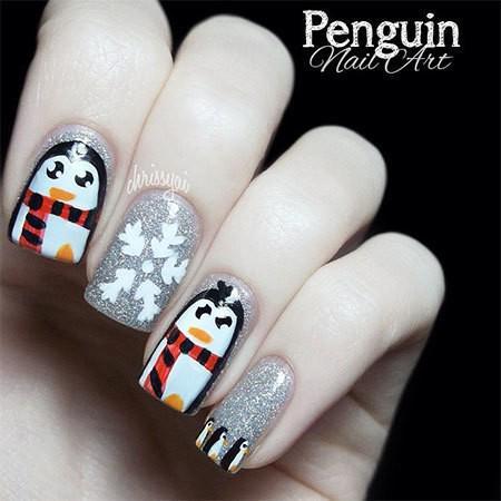 รูปภาพ:http://fabnailartdesigns.com/wp-content/uploads/2013/12/Simple-Penguin-Nail-Art-Designs-Ideas-2013-2014-81.jpg