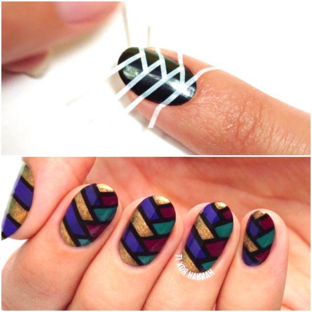 รูปภาพ:http://www.preppychic.club/wp-content/uploads/2017/05/35-fabulous-nail-art-designs-with-playful-pretty-stripes-5.jpg