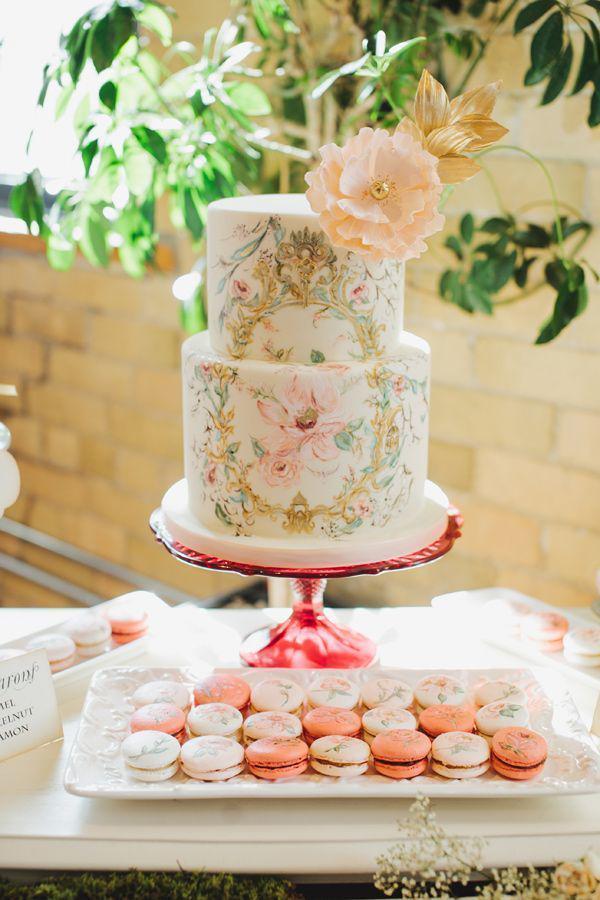 รูปภาพ:http://www.deerpearlflowers.com/wp-content/uploads/2015/05/romantic-coral-watercolor-floral-printed-wedding-cake.jpg