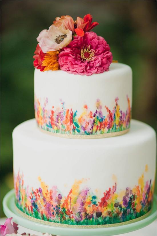 รูปภาพ:https://weddingbellesblogdotcom.files.wordpress.com/2015/03/watercolor-cake.jpg