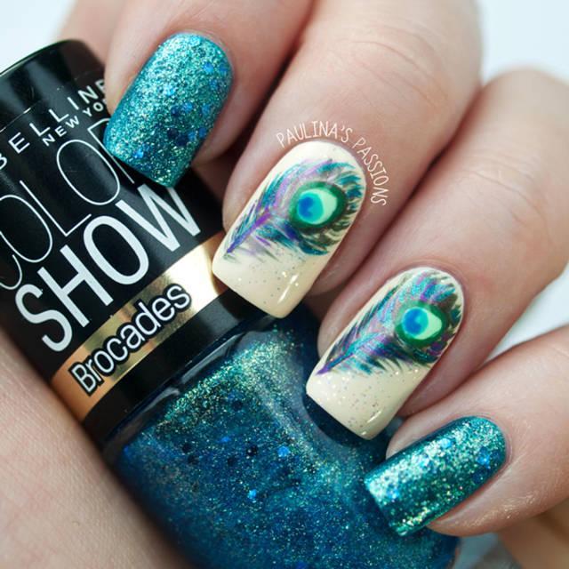 ตัวอย่าง ภาพหน้าปก:Peacock Nail | เพ้นท์เล็บ ง่ายๆ ด้วย ลายเล็บ 'นกยูง'