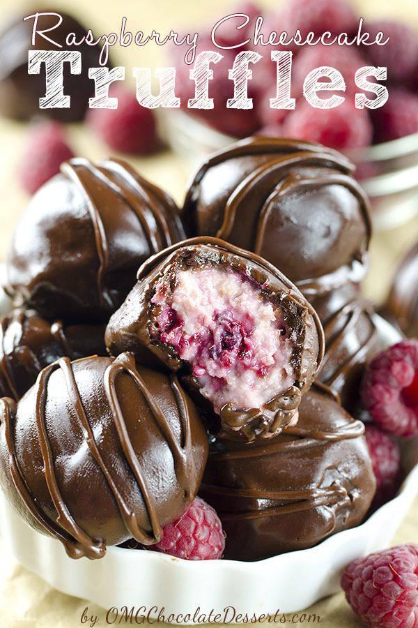 รูปภาพ:http://omgchocolatedesserts.com/wp-content/uploads/2015/07/Raspberry-Cheesecake-Truffles-Site.jpg