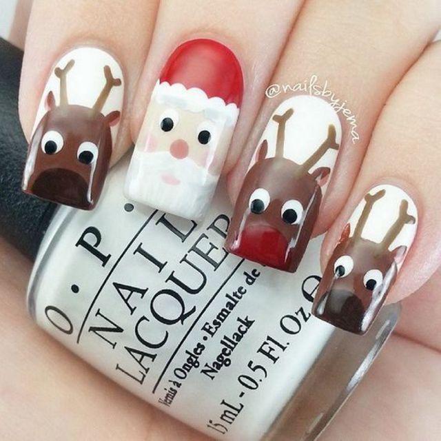 ตัวอย่าง ภาพหน้าปก:30 แฟชั่น Reindeer Christmas Nail Art 