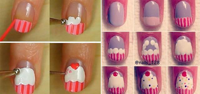 รูปภาพ:http://fabnailartdesigns.com/wp-content/uploads/2014/02/Easy-Happy-Birthday-Nail-Art-Tutorials-For-Beginners-Learners-2014-F.jpg