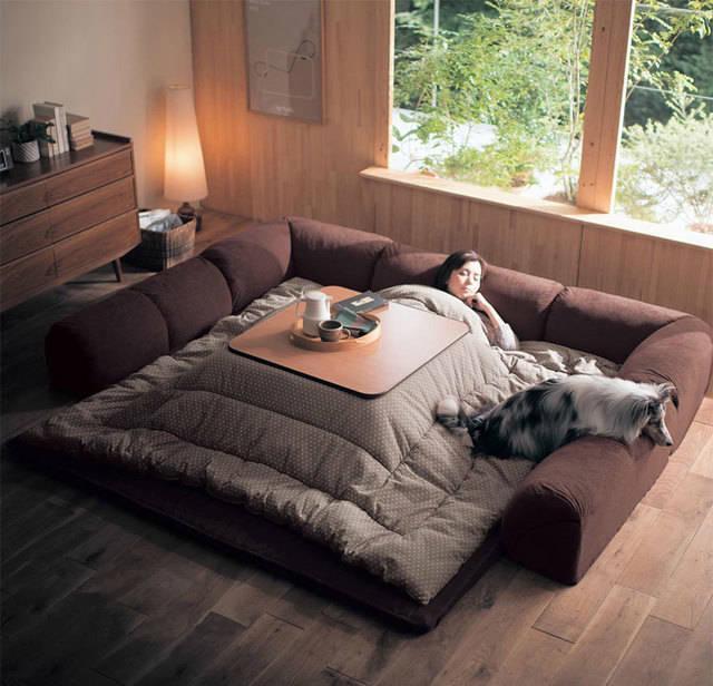 รูปภาพ:http://static.boredpanda.com/blog/wp-content/uploads/2015/10/kotatsu-japanese-heating-bed-table-5.jpg