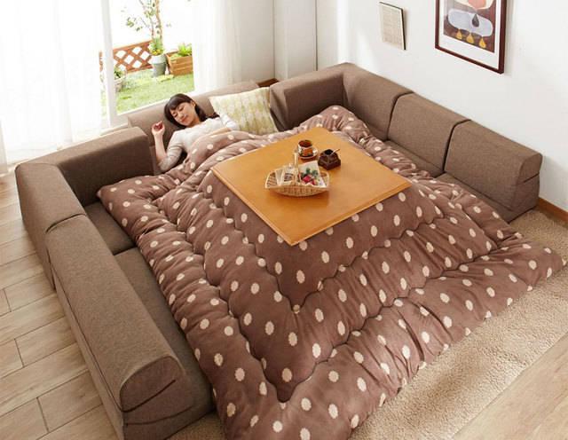 รูปภาพ:http://static.boredpanda.com/blog/wp-content/uploads/2015/10/kotatsu-japanese-heating-bed-table-11.jpg