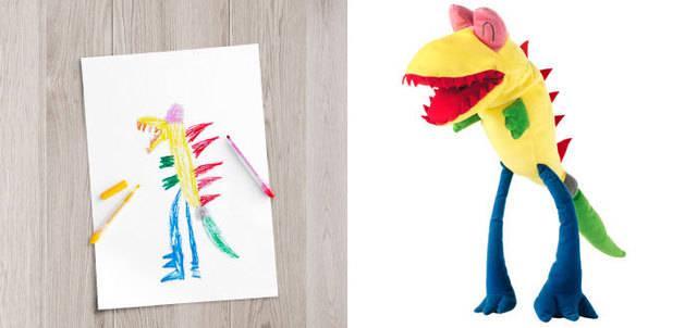 รูปภาพ:http://static.boredpanda.com/blog/wp-content/uploads/2015/10/kids-drawings-turned-into-plushies-soft-toys-education-ikea-3.jpg