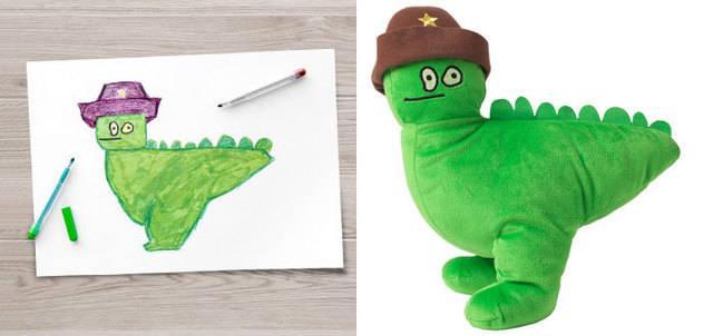 รูปภาพ:http://static.boredpanda.com/blog/wp-content/uploads/2015/10/kids-drawings-turned-into-plushies-soft-toys-education-ikea-5.jpg