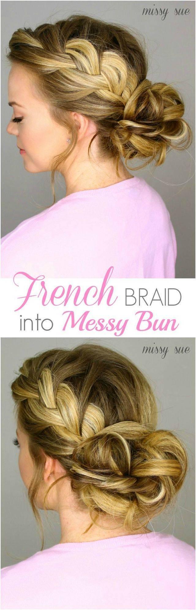 รูปภาพ:http://www.prettydesigns.com/wp-content/uploads/2015/10/French-Braided-Bun.jpg