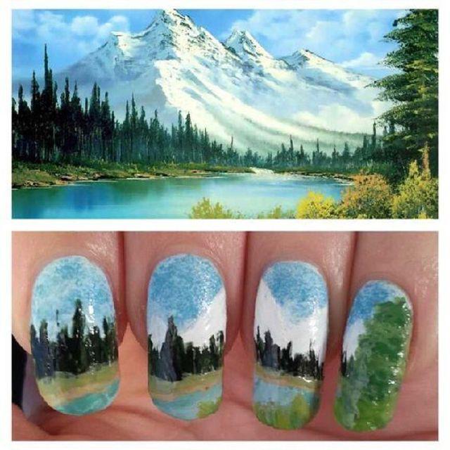 ตัวอย่าง ภาพหน้าปก:จับภูเขามาใส่ไว้ในเล็บ ไอเดียเพ้นท์เล็บ Mountain nails ลายภูเขา โดนใจคนรักธรรมชาติ