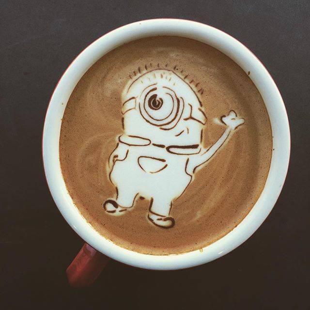 ตัวอย่าง ภาพหน้าปก:ไอเดีย "ลาเต้อาร์ต Latte Art" ศิลปะฟองนมบนถ้วยกาแฟ