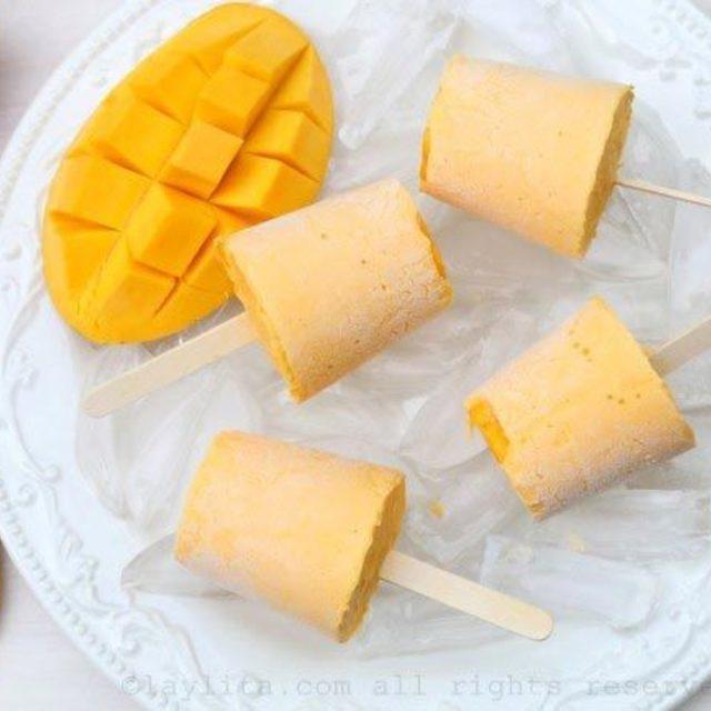 ตัวอย่าง ภาพหน้าปก:หวานโดนใจ สูตรไอศกรีมเสียบไม้คลายร้อน Mango Yogurt Popsicles เติมความสดชื่นให้ซัมเมอร์นี้ 