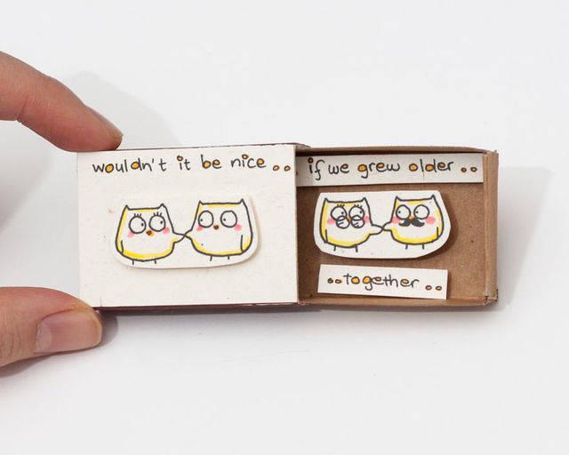 รูปภาพ:http://static.boredpanda.com/blog/wp-content/uploads/2015/11/Surprise-Messages-Hidden-In-Little-Matchboxes-That-Would-Surely-Bring-a-Smile-To-Your-Face3__880.jpg