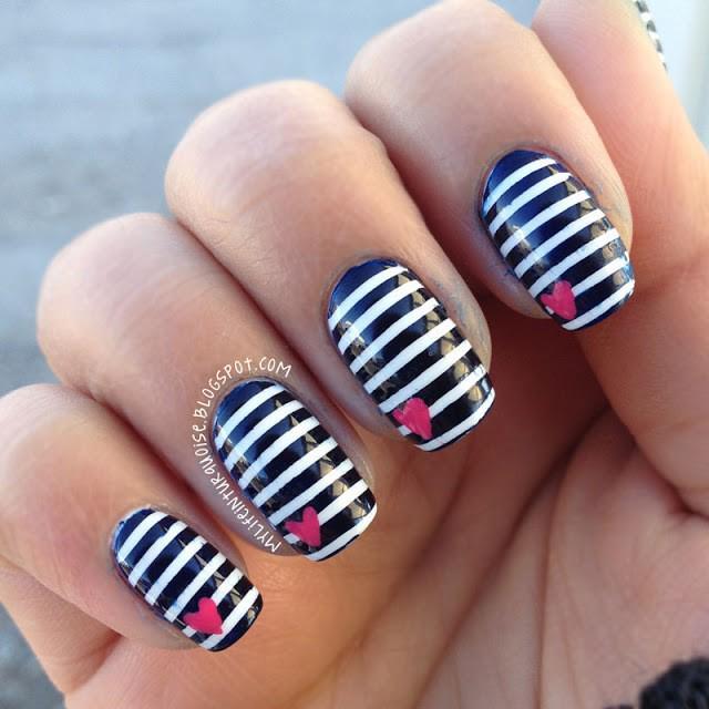 รูปภาพ:http://www.fashiondivadesign.com/wp-content/uploads/2014/04/Nautical-Stripes-Nail-Art-2.jpg