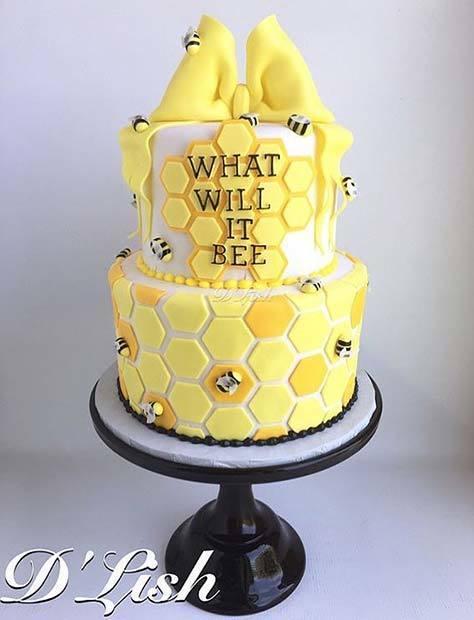 รูปภาพ:https://stayglam.com/wp-content/uploads/2018/04/Cute-What-Will-It-Bee-Cake.jpg