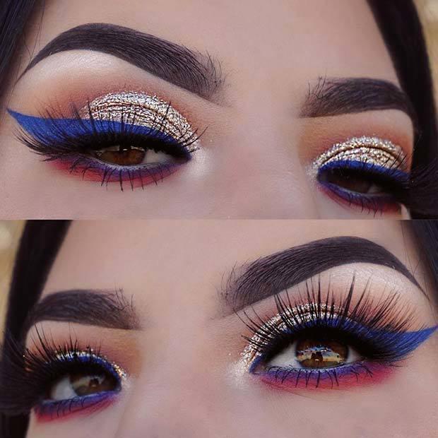 รูปภาพ:https://stayglam.com/wp-content/uploads/2018/05/4th-of-July-Eye-Makeup-Look.jpg