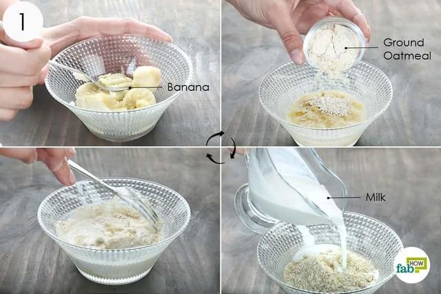 รูปภาพ:https://www.fabhow.com/wp-content/uploads/2018/05/step-1-add-oatmeal-milk-to-mashed-banana.jpg