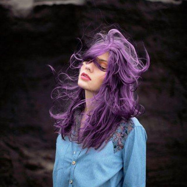 ตัวอย่าง ภาพหน้าปก:ส่องสีผมแฟนตาซีสุด "Pastel Purple" สีม่วงพาสเทลพร้อมเขย่าหัวใจสาวๆ แล้วค่ะ 