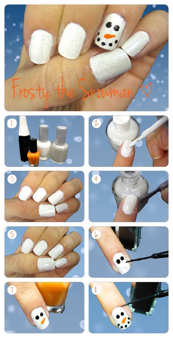 รูปภาพ:http://skinrich.info/wp-content/uploads/2015/02/Cute-Nail-Art-Designs-Step-By-Step-gel-nail-art-christmas-frosty-the-snow-man-nail-design-tutorial-step-by-step-how-to-make-easy-nail-designs.jpg