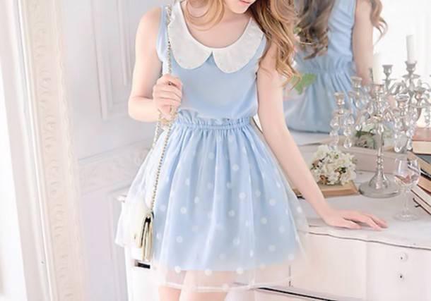 รูปภาพ:http://picture-cdn.wheretoget.it/ijl641-l-610x610-dress-polka+dots-pastel+dress-baby+blue-lace+dress-dolly+dress.jpg