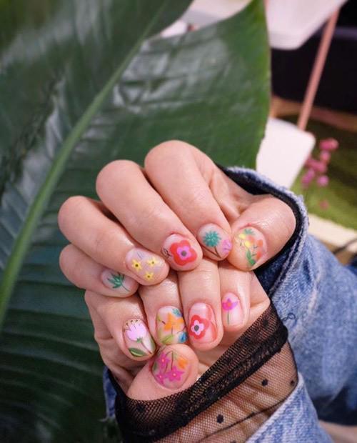 รูปภาพ:http://styleskinner.com/wp-content/uploads/2018/06/355-matte-flower-nails.jpg