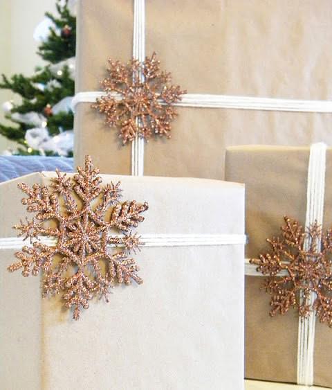 รูปภาพ:https://stayglam.com/wp-content/uploads/2014/11/Sparkly-Snowflake-Brown-Paper-Christmas-Gift-Wrap.jpg