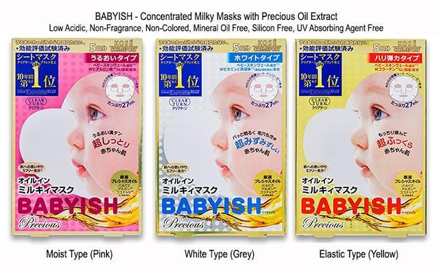 รูปภาพ:http://www.ichibankao.com/wp-content/uploads/2018/01/masCT090-Kose-Clearturn-Babyish-Precious-All-In-Milky-Mask.jpg