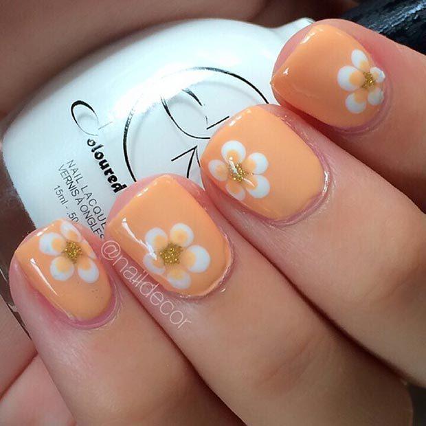 รูปภาพ:https://stayglam.com/wp-content/uploads/2015/01/Orange-Flower-Nail-Design-for-Short-Nails.jpg