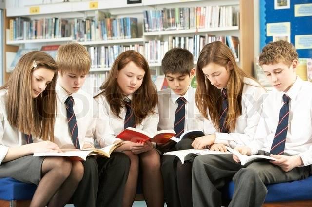 รูปภาพ:https://www.colourbox.com/preview/1984649-teenage-students-in-library-reading-books.jpg