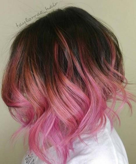 รูปภาพ:https://hairstylesideastopone.com/wp-content/uploads/2017/12/50-balayage-hair-color-ideas-for-2017-to-swoon-over-fashionisers-regarding-most-enchanting-short-hair-color-pink.jpg