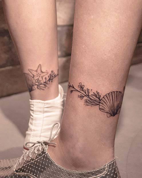 รูปภาพ:https://stayglam.com/wp-content/uploads/2018/06/Seashell-Ankle-Tattoos.jpg