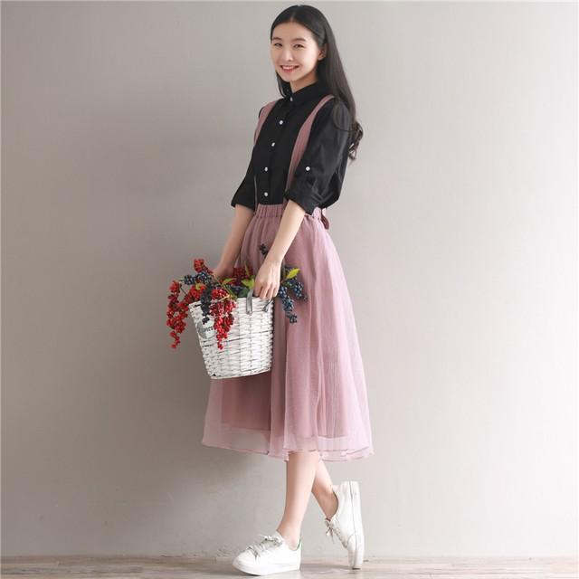 รูปภาพ:https://ae01.alicdn.com/kf/HTB145upQFXXXXaoXVXXq6xXFXXXg/2018-Mesh-Tulle-Skirt-Summer-Japanese-Mori-Girl-Women-Long-Suspender-Skirts-Korean-Elastic-Waist-Midi.jpg