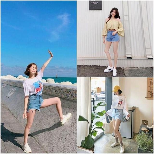 ภาพประกอบบทความ ไอเดียแมทช์ 'รองเท้าผ้าใบสีขาว' น่ารัก แคชชวล สไตล์สาวเกาหลี #สาวเกาเขาใส่กัน