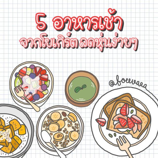 ตัวอย่าง ภาพหน้าปก:5 อาหารเช้าจากโยเกิร์ต ลดหุ่นง่ายๆ ทำกินเองที่บ้านได้ 