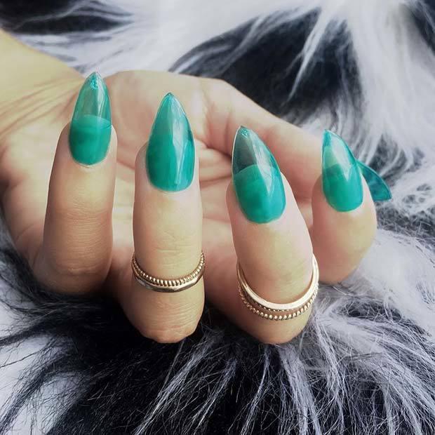 รูปภาพ:https://stayglam.com/wp-content/uploads/2018/07/Trendy-Turquoise-Jelly-Nails.jpg