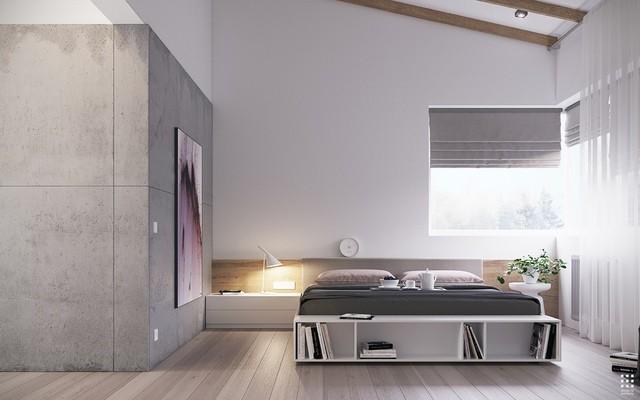 รูปภาพ:http://cdn.home-designing.com/wp-content/uploads/2016/11/minimalist-bedroom-with-concrete-accents.jpg