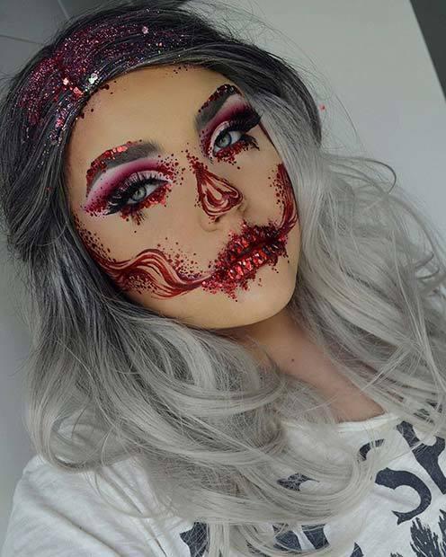 รูปภาพ:https://stayglam.com/wp-content/uploads/2018/09/Pretty-Halloween-Makeup-with-Sparkle.jpg