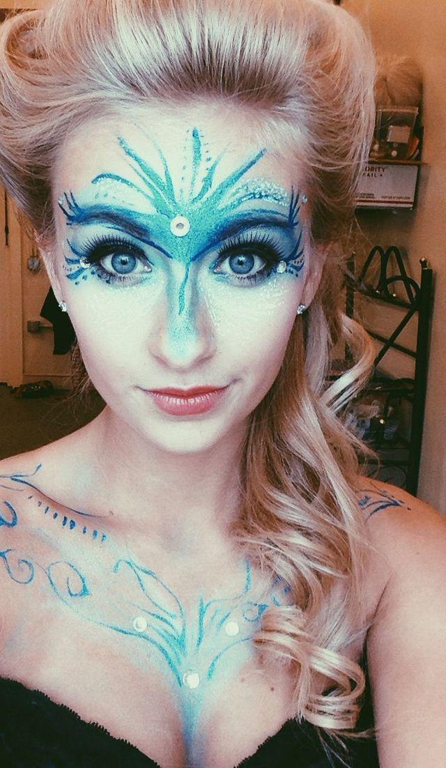 รูปภาพ:http://www.happyhalloweenday.com/wp-content/uploads/2016/05/Halloween-Makeup-Frozen-Elsa.jpg