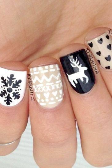 รูปภาพ:http://www.prettydesigns.com/wp-content/uploads/2015/11/Inspiring-Winter-Nails.jpg