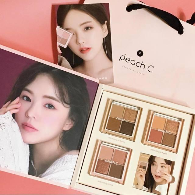 ภาพประกอบบทความ ใจสั่นรัวๆ Peach C ออกใหม่! Eye Shadow Palette แบรนด์เครื่องสำอางของนางแบบฮานึล!  