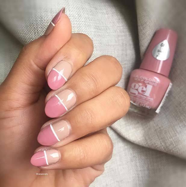 รูปภาพ:https://stayglam.com/wp-content/uploads/2018/12/Stylish-Half-Pink-Nails.jpg