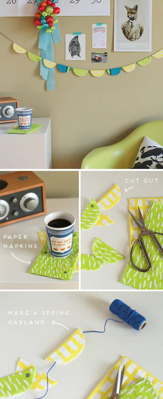 รูปภาพ:http://diyprojectsforteens.com/wp-content/uploads/2015/06/paper-napkin-garland-tutorial.jpg