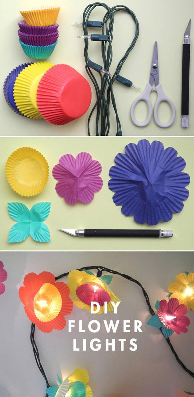 รูปภาพ:http://diyprojectsforteens.com/wp-content/uploads/2015/06/diy-flower-string-lights-cupcake-tutorial-oh-happy-day.jpg
