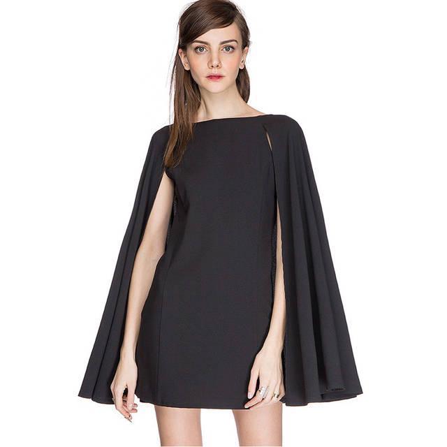 รูปภาพ:http://g03.a.alicdn.com/kf/HTB1ALi6KVXXXXX0XpXXq6xXFXXX4/2016-New-Chiffon-Black-Cape-Dress-Women-O-Neck-Cloak-Dresses-Casual-Dresses-For-Women-Robe.jpg