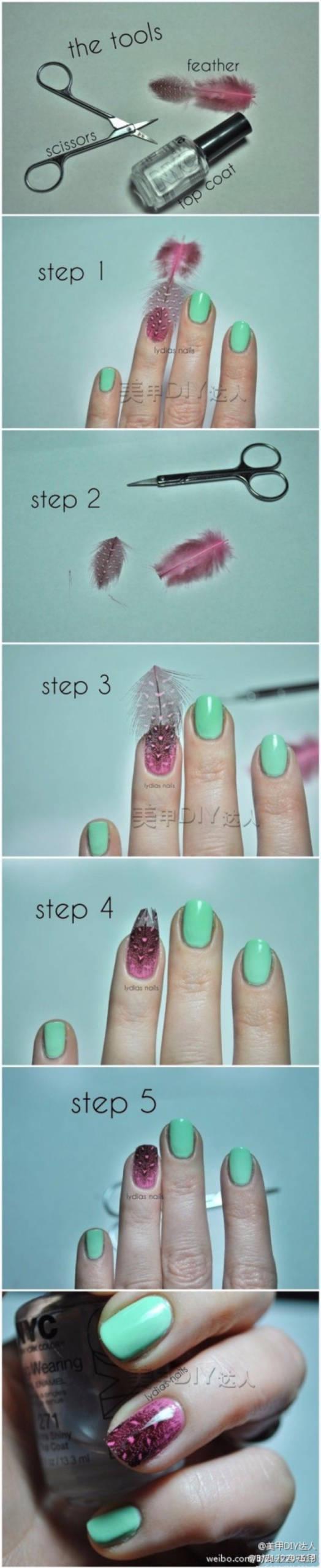 รูปภาพ:http://diyprojectsforteens.com/wp-content/uploads/2015/09/33-Unbelievably-Cool-Nail-Art-Ideas-30.jpg