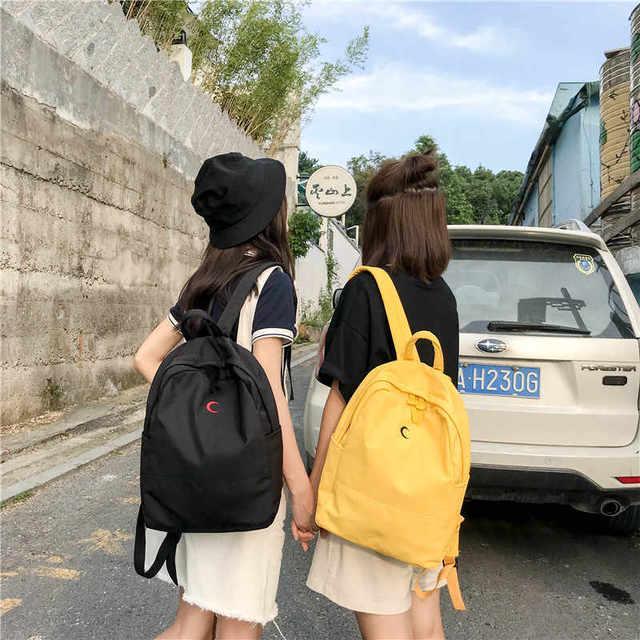 รูปภาพ:https://ae01.alicdn.com/kf/HTB1aW1Jc56guuRkSmLyq6AulFXaL/Harajuku-Ulzzang-Teen-Backpack-Schoolbag-Student-Bags-Casual-Simple-Waterproof-Canvas-Backpack-Travel-Knapsack-Mochilas-Laptop.jpg_q50.jpg