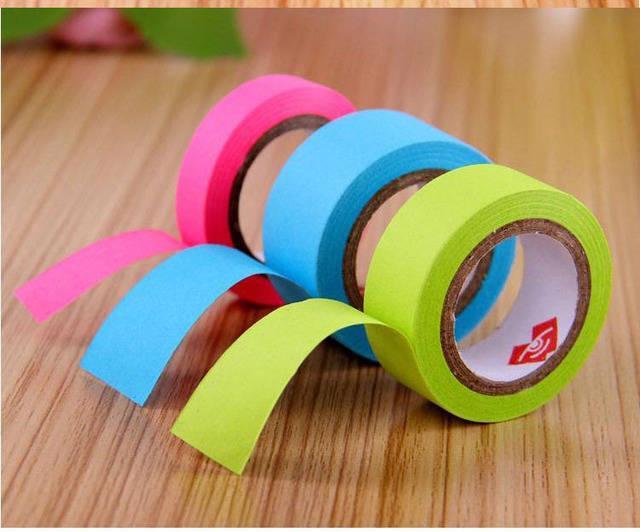 รูปภาพ:http://g02.a.alicdn.com/kf/HTB1BLk7IpXXXXXXXFXXq6xXFXXXx/6pcs-Korean-writing-color-paper-masking-tape-Multi-color-marking-tape-rainbow-color.jpg