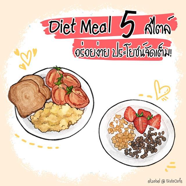 ตัวอย่าง ภาพหน้าปก:Diet Meal 5 สไตล์ อร่อยง่ายประโยชน์จัดเต็ม