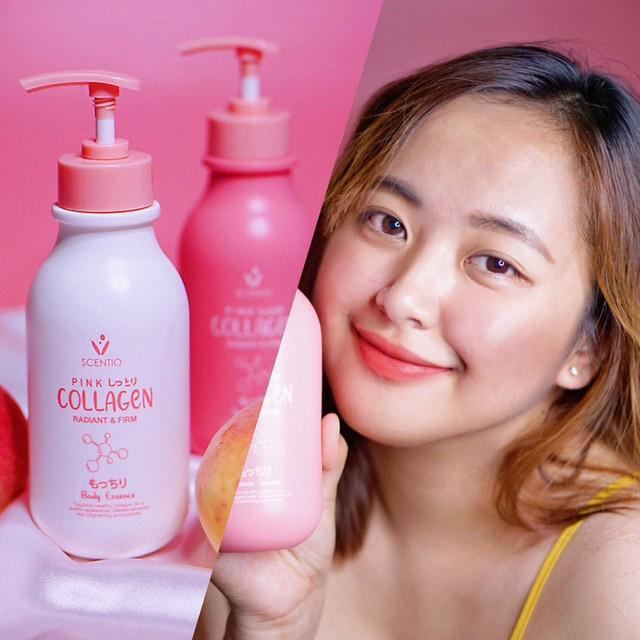 ตัวอย่าง ภาพหน้าปก:ลองของใหม่ ครีมอาบน้ำ+โลชั่น Scentio Pink Collagen Radiant & Firm 