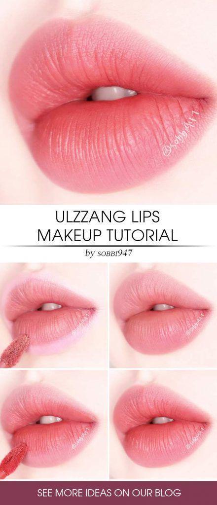 รูปภาพ:https://glaminati.com/wp-content/uploads/2019/04/ulzzang-trend-lips-diy-makeup-tutorial-440x1024.jpg